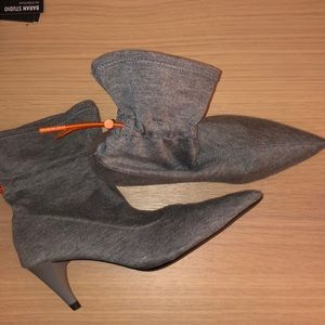 Zara slouchy ankle boots